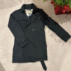 Burberry Brit Rare Nova Check Double Breasted Trench Mens L